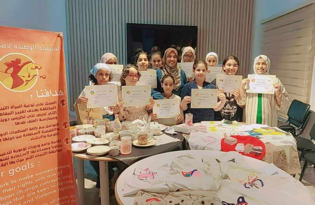 Young women in vocational training program