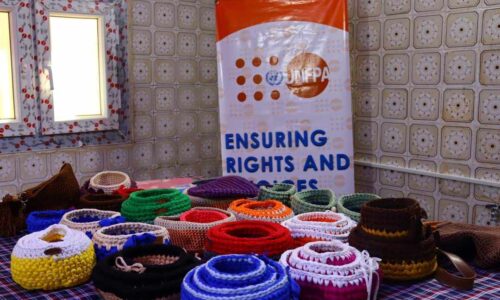 Libyan women creating handmade products